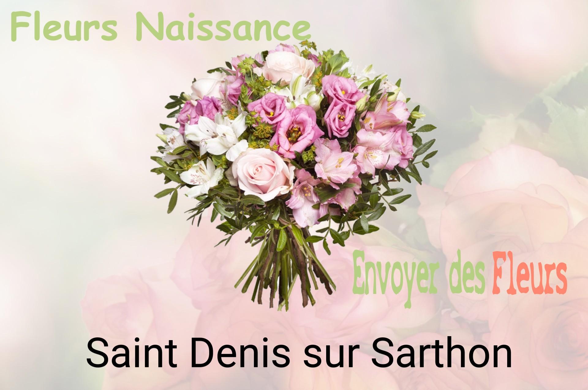 Bouquet de fleurs de naissance livré à Saint-Denis-sur-Sarthon