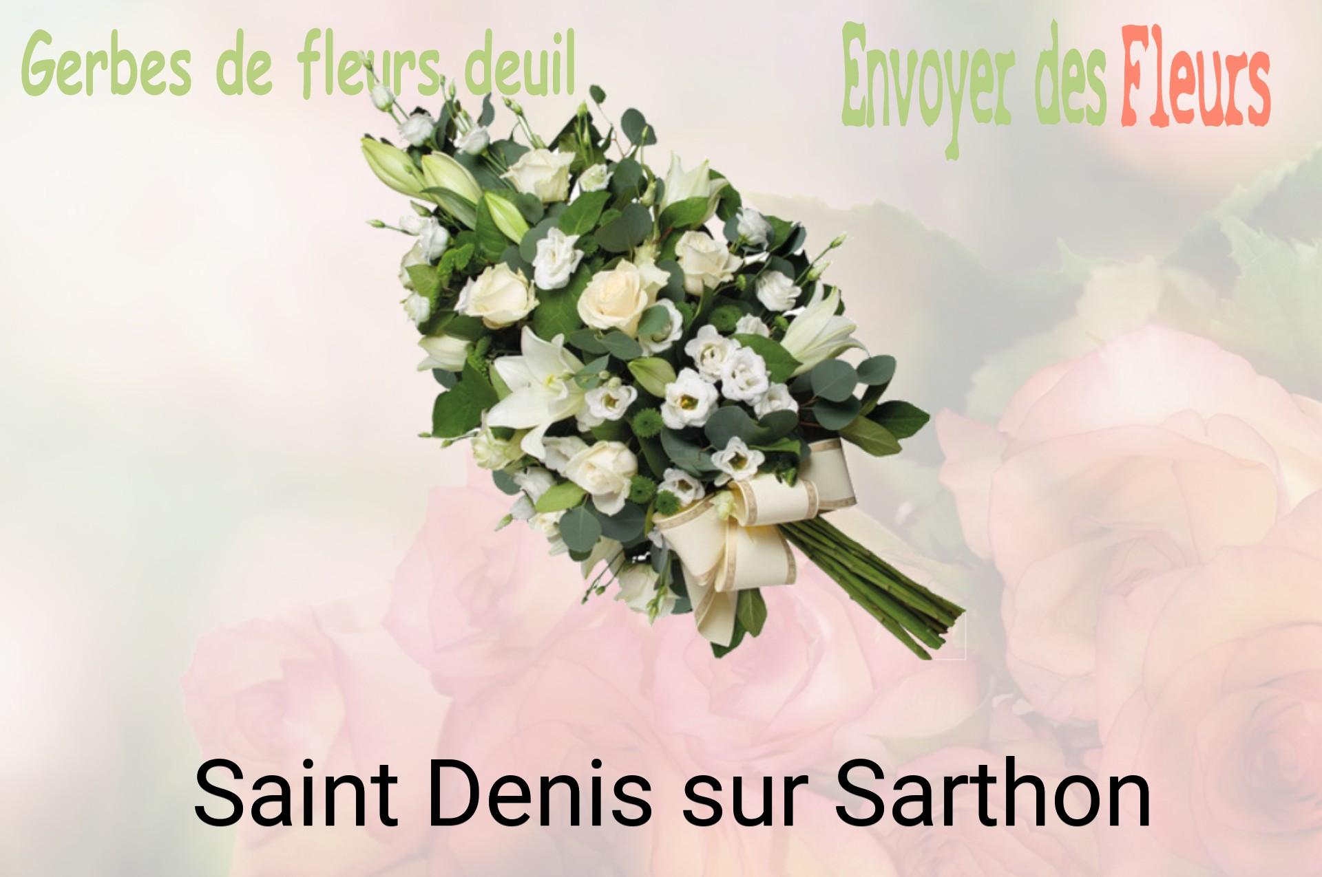 Gerbe de fleurs de deuil livrée à Saint-Denis-sur-Sarthon